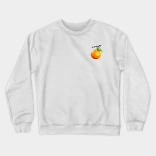 funny fruit logo instagram Crewneck Sweatshirt